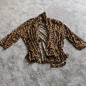 SWAK Animal Print Cardigan SIZE 3X (14-36)